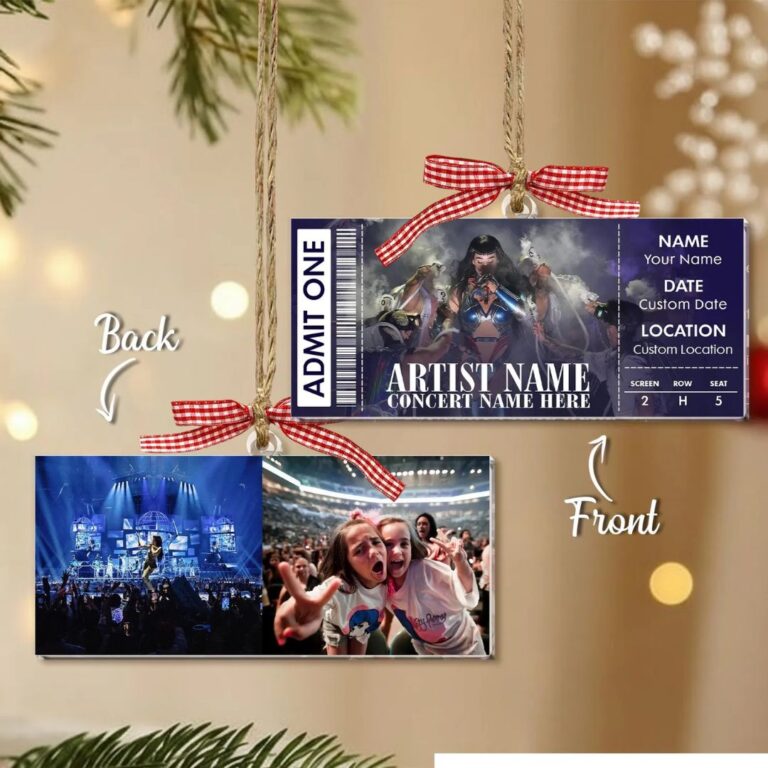 Acrylic Concert Ticket Ornament